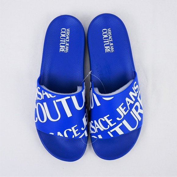 Versace Jeans Couture Slides Blue - FCM main image 4